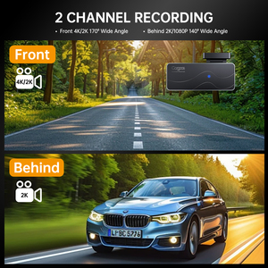 4K Night Vision Dash Cam for <strong>Cars</strong> WIFI GPS Android Dual <strong>Sensor</strong> Rearview <strong>Mirror</strong> DVR Video Recorder with Wide 145 Degree Lens - Product Image 6
