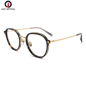 Chất Lượng Cao Tinh Khiết Titan Khung Kim Loại Thoải Mái Miếng Đệm Mũi Retro Kính Quang Học Khung Cho Nam Giới Phụ Nữ - Product Image 1