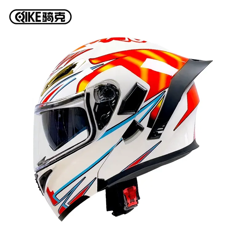 Smart Motorcycle Helmet for Wholesale Black White XXL Chinese OEM Shell Packing Face PCS Plastic Color Double Support Safety ABS