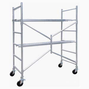 Mini andamio plegable con ruedas, construcciones de aluminio móviles - Product Image 1