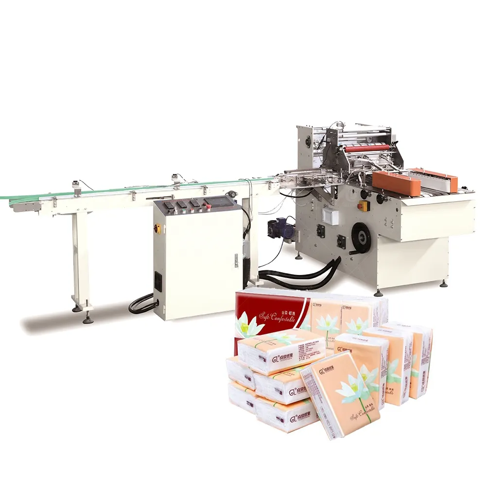 Low Investment Small Size Pocket Handkerchief Tissue Paper Folding Making Machine