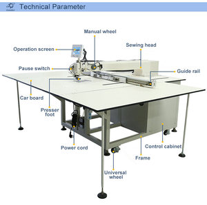 Cnc Elektronische computer gesteuerte programmier bare Muster vorlage Leder design Computer Nähmaschine Automatisch für Schuhe - Product Image 2