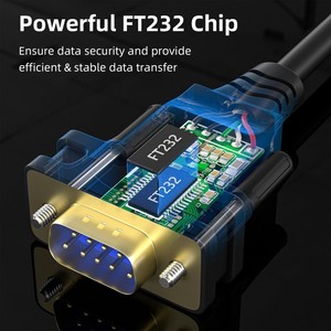 <strong>USB</strong>-C/<strong>USB</strong>-A to RS232 DB9 <strong>Serial</strong> Adapter Cable Chipset Compatible Windows 11 10 8 7 Vista XP 2000 Linux Mac OS for Printer Use - Product Image 4