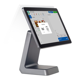 Terminal de sistema POS todo en uno con pantalla táctil, tienda de restaurante minorista, máquina Registradora de software de computadora Pos de 15,6 pulgadas