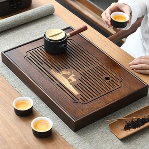 Truyền Thống Trung Quốc Thân Thiện Với Môi Tre Bàn Trà Tấm Gỗ Kung Fu Bàn Trà Khay Với Nước Lưu Trữ Khay - Product Image 5