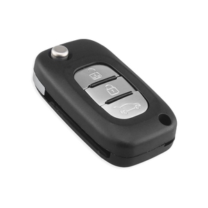 3 düğmeler FOB katlanır anahtar vaka yedek uzaktan araba anahtarı kabuk araç tuşları Renault Clio Kangoo için kontrol - Product Image 3