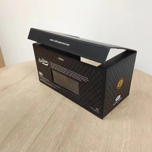 Flip Top PVC Transparent <strong>Window</strong> clear Rigid Cardboard Magnetic Closure <strong>Custom</strong> <strong>Display</strong> Gift <strong>Box</strong> <strong>with</strong> Tape Handle - Product Image 3