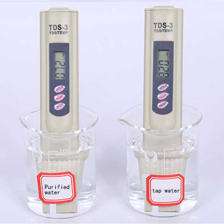 TDS-3 Fine Leather Package TDS Meter Water Qualtity Tester Pen LED Digital Temp PPM Meter Tester Filter Stick Water Purity