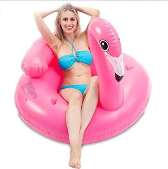 Aufblasbare Flamingo Tube Pool Float Fun Beach Floaty Schwimm spielzeug Summer Pool Lounge für Erwachsene & Kinder