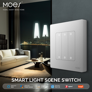 Moes ZigBee yıldız halka akıllı işık basmalı düğme anahtarı sahne anahtarı 6 Gang nötr tel gerekli Alexa Google ev ile çalışmak - Product Image 2
