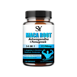 Oem Kopen Bulk Hoge Kwaliteit Maca Capsules Met Ashwagandha Ondersteunt Energie & Uithoudingsvermogen Booster Verhogen Uithoudingsvermogen Hormonale Balans - Product Image 1