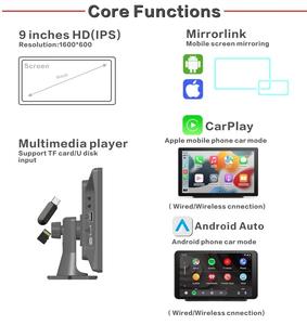 9 pulgadas Carplay Android Auto Streaming Box Netflix Navegación Carplay Monitor Dashboard - Product Image 6