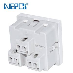 NEPCI Factory 45 45mm 250V 13A Módulo de enchufe universal Enchufe multifuncional para enchufe EU, UK, CN - Product Image 4