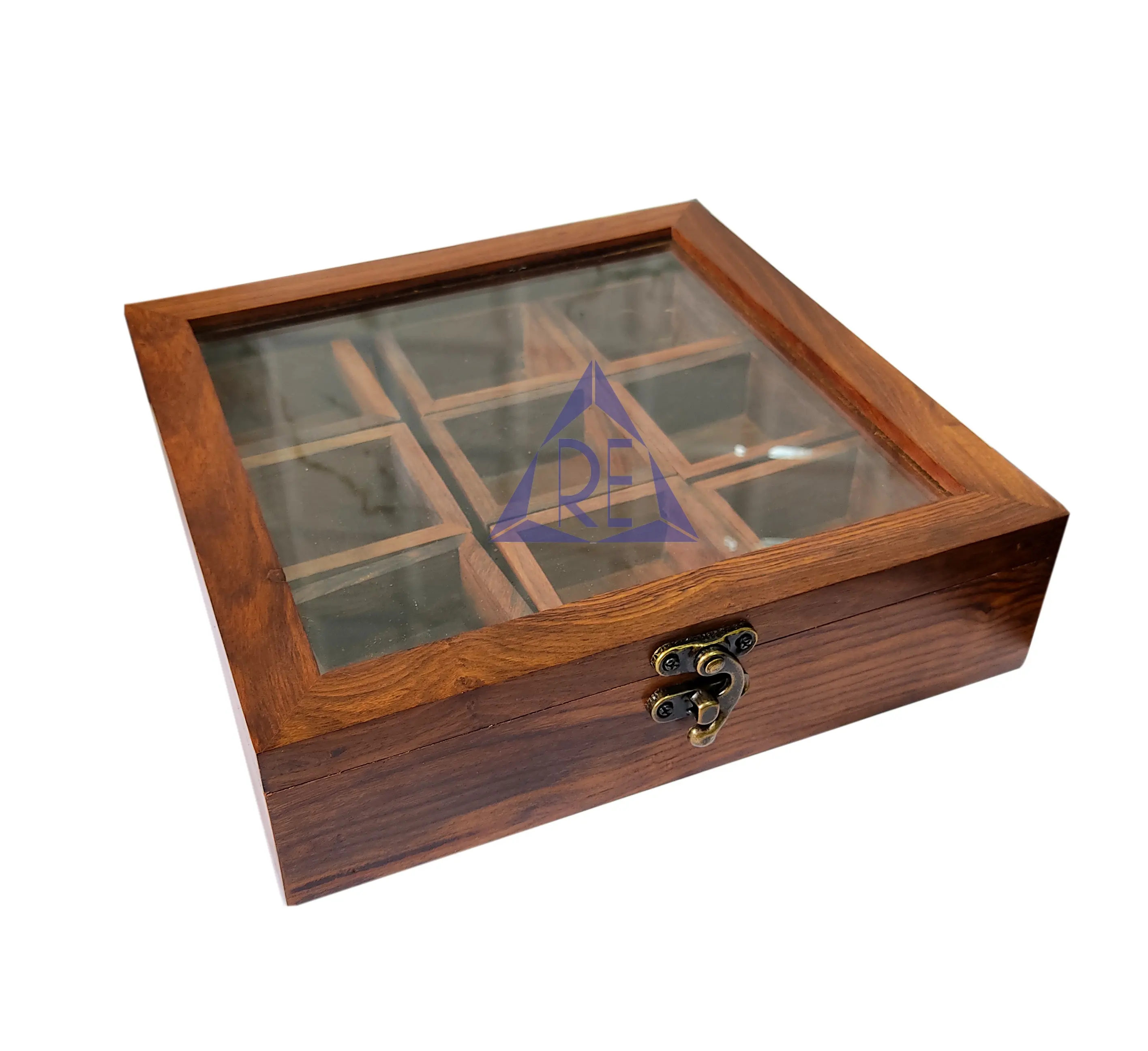 लकड़ी मसाला बॉक्स 9 कंटेनर की तालिका के शीर्ष मसाला सेट Dabba जार चम्मच के साथ उपहार के लिए मसाला बॉक्स लकड़ी के बक्से मसाले