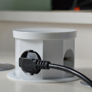 Multi-Stromsteckdose Pop-Up kabellose Lademitteil Desktop-Steckdose 3 EU-Steckdose Usb A+C für Büroküche - Product Image 2