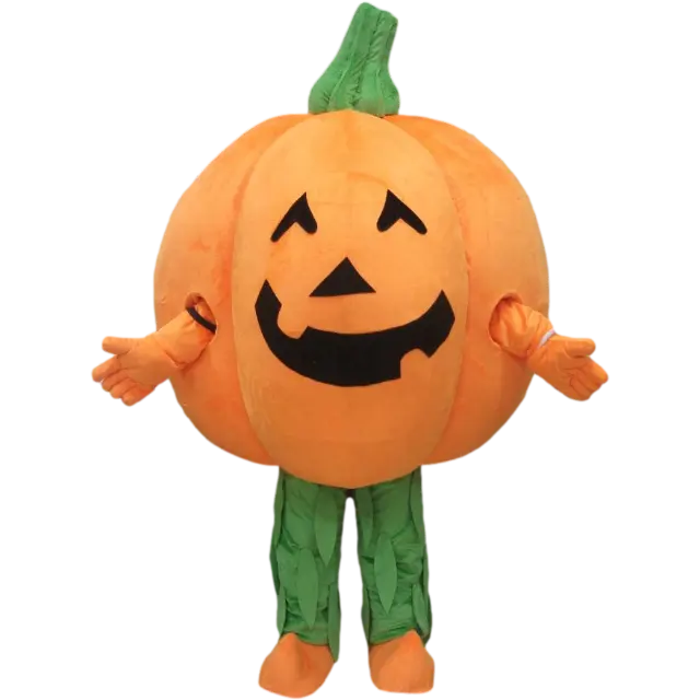 Por encargo calabaza traje de la mascota para el partido de Halloween