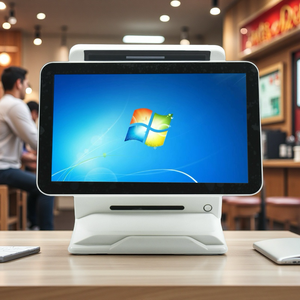 Sistema POS Android de doble pantalla con táctil capacitiva Ideal para restaurantes y minoristas Soporte de proveedores OEM/ODM - Product Image 1
