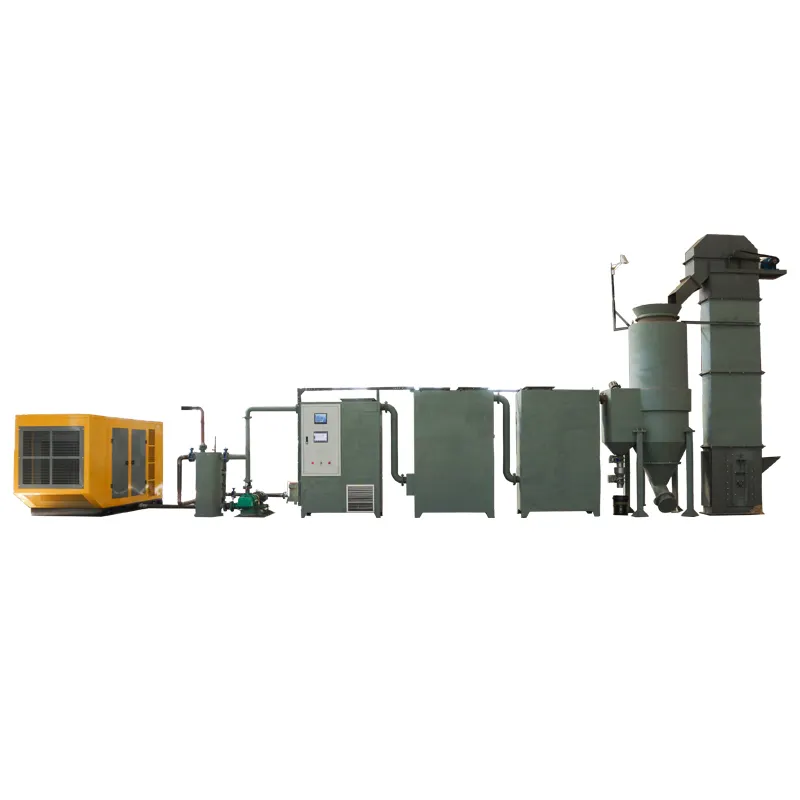 Generador de energía eléctrica de biomasa de 30kw, máquina de pellets de madera, planta de producción de gas de síntesis, equipo eléctrico