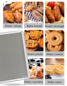 Nhôm tấm vuông Pan khay nướng cho sử dụng thương mại bánh mì Loaf bánh Chảo Lớp phủ gốm cấp thực phẩm 10x13 inch - Product Image 3
