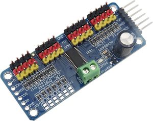 PCA9685 Controlador de servomotor PWM de 16 canales Interfaz de módulo IIC de 12 bits Módulo de protección de módulo PCA9685 a la venta - Product Image 1
