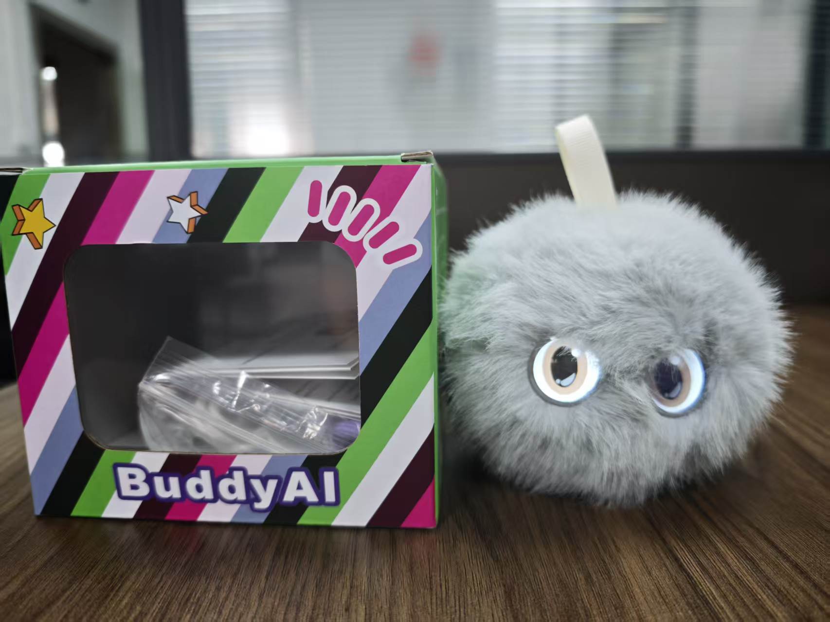 Poupée boule de poils intelligente AI-blanc
