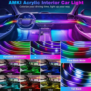 18 1 araba LED ortam işığı kiti kablosuz APP müzik senkronizasyon fonksiyonu 16 milyon renk yeni durum iç atmosfer ışığı kiti - Product Image 2