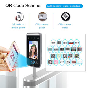 Schermo da 4.3 pollici dinamico al riconoscimento delle impronte digitali del viso controllo di accesso QR Code presenza di presenza notturna TCP/IP WiFi SDK