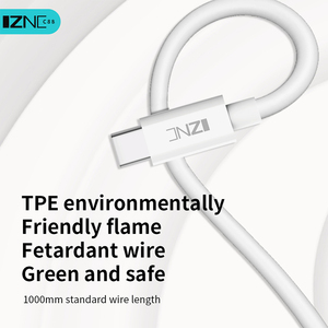 IZNC Hot Sale Usb <strong>c</strong> Cable 1M Vooc Type <strong>c</strong> to Type <strong>c</strong> Cable Fast Charging Otg 5a Data Cable for Android - Product Image 5