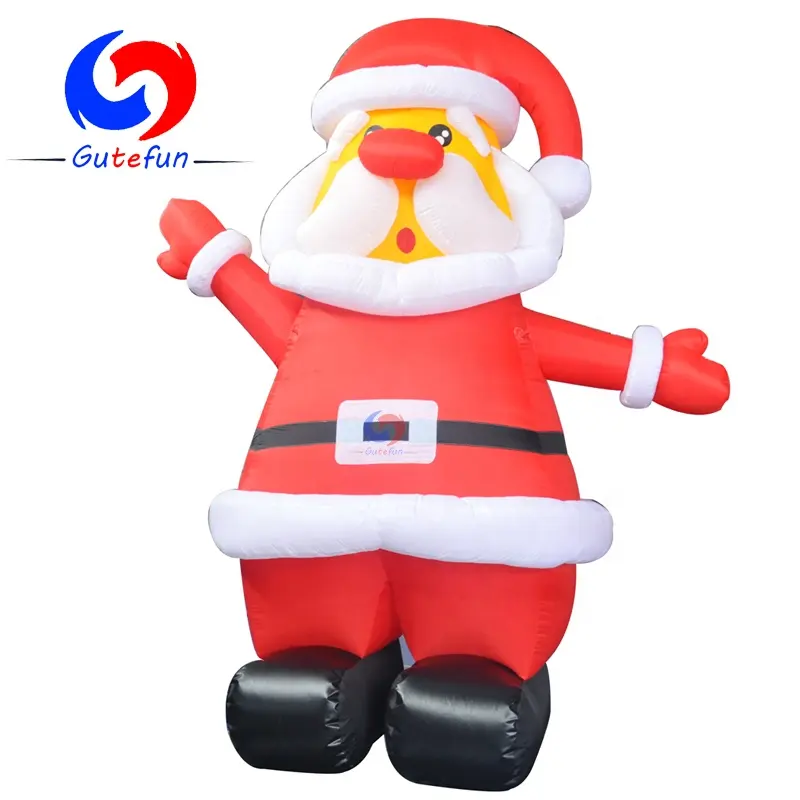 Grandes eventos ocidentais exteriores dos festivais do Natal atraentes 20ft 25ft 33ft Papai Noel inflável alto para a venda