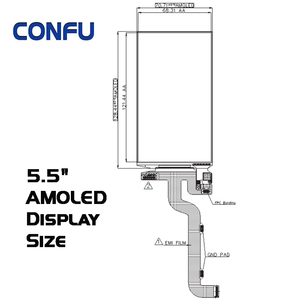 CONFU 5.5 pollici 1080x1920 FHD AMOLED Touch Screen capacitivo OLED Display Driver Board per Linux Android SBC Raspberry Pi Zero 34