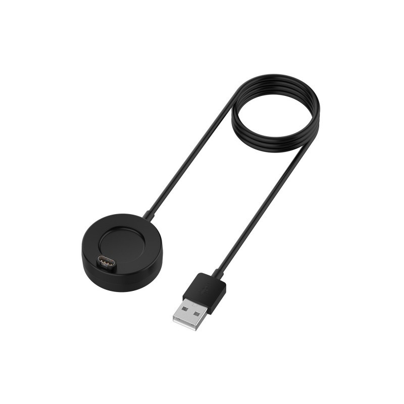 Câble USB noir rond de 1 mètre