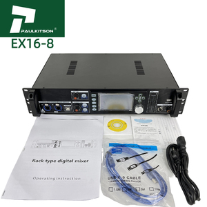 Paulkitson เครื่องผสม EX16-8ดีเจมิกเซอร์ตัวควบคุม16ใน8ออกเครื่องผสมเสียงระบบเสียงอินเตอร์เฟสบุปกรณ์เสียง - Product Image 5
