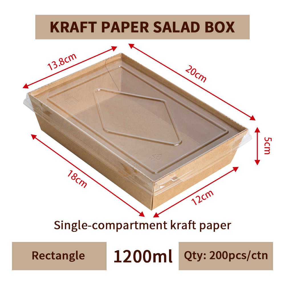 1200 mL Monocomparto (Carta Kraft)
