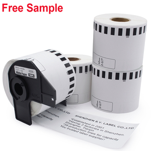 DK 2205 DK-2205 DK2205 2.4&quot; X 100 Ft. 62mm X 30.4m Compatible Replacement Continuous <strong>Paper</strong> Labels Roll for Brother Printers - Product Image 1