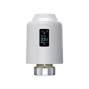 Умный Zigbee еженедельное Программирование ooled экран беспроводной отопительный радиатор tuya термостат wifi термостатический клапан - Product Image 3