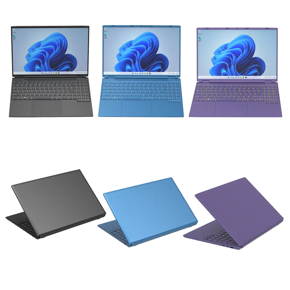 Laptop Bisnis Murah CRELANDER, Notebook layar IPS 2K 16 inci Intel N5095 Quad Core DDR4 RAM 12GB Wins 11