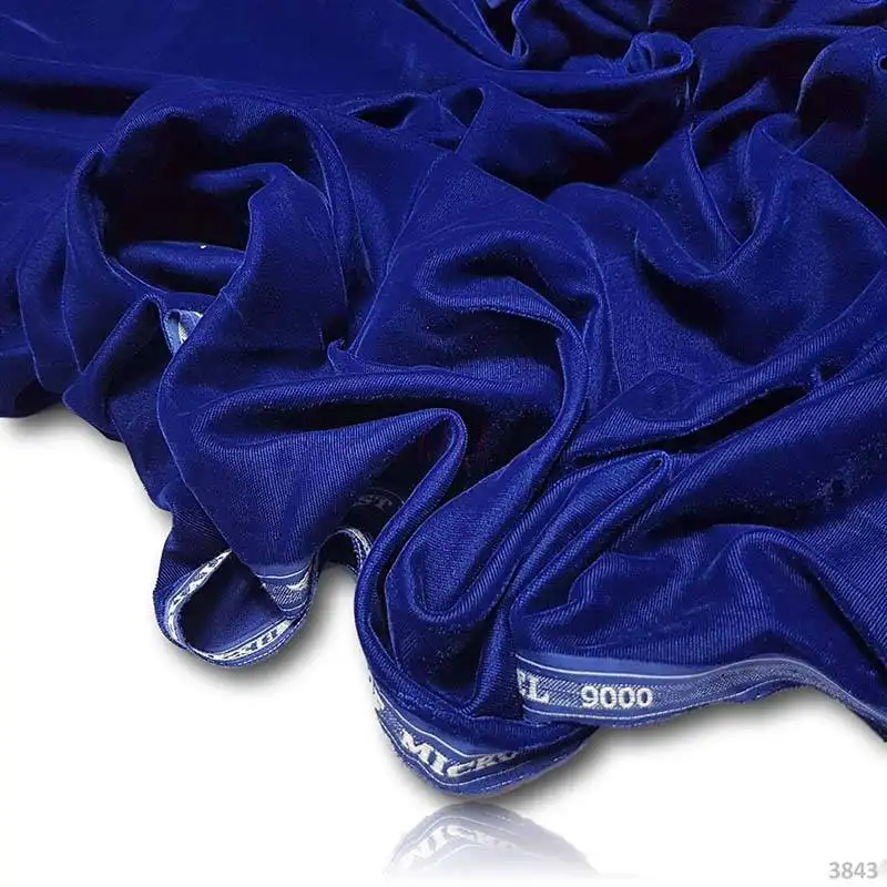 Tessuto per abiti di lusso di qualità garantita tessuto Jacquard Micro velluto 5000 e 9000 100% poliestere per abito