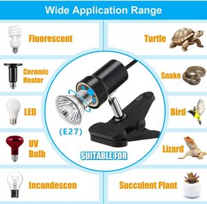 אמה-זון חם מכירה 25w 50w 75w זכוכית זוחלים נורה ספקטרום <span class=keywords><strong>uvb</strong></span> 3.0 חום זוחל עבור מנורת זוחל לחיות מחמד