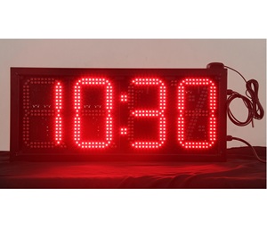 8 дюймов 8888 маленькие светодиодные часы 7 сегментный цифровой номер дисплей доска светодиодный знак времени и температуры - Product Image 1