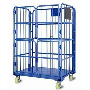 จีนซูเปอร์มาร์เก็ตหรือซักรีดม้วนคอนเทนเนอร์พับเก็บได้กรงรถเข็น - Product Image 5