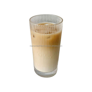 375Ml basit çay bardağı meyve suyu bardağı bira süt Mocha kahvaltı cam kupa kapaklı bardak saman su şişesi