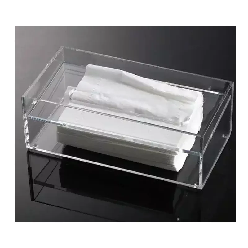 Transparent Acrylic Tissue Holder Napkin Box Holder Stand
