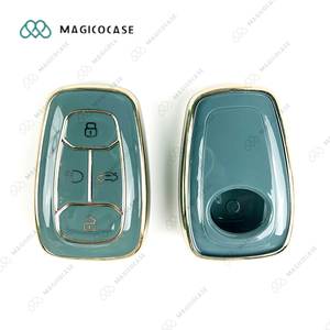 Free Samples TPU Flip Folding Car Key Case for <strong>TATA</strong> Vista Manza <strong>Indica</strong> CV4490 4-Button Key Cover with Keychain Protector - Product Image 4