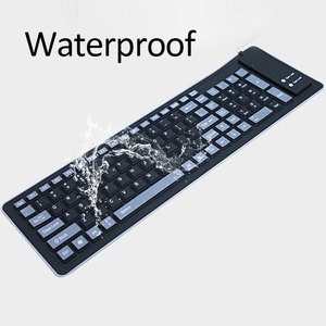 Teclado plegable de silicona suave recargable, sin cable, 2,4G, inalámbrico - Product Image 3