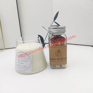 การจับคู่ความปลอดภัยในกล่องจับคู่ขวดแก้วพร้อมปลายสีจับคู่ในอุปกรณ์เสริมเทียน