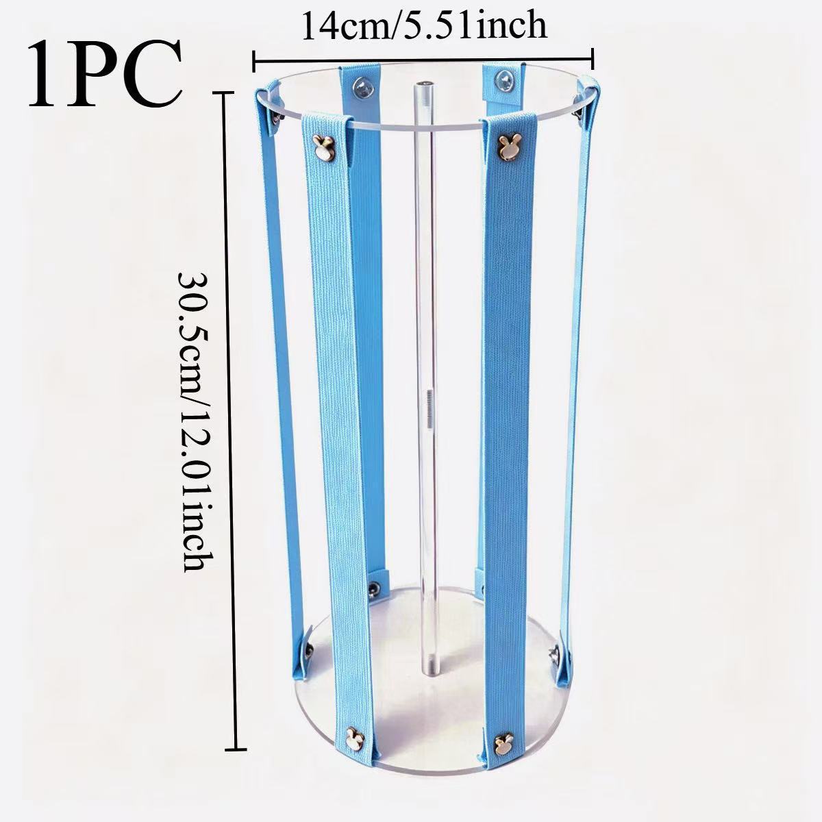 Acrylic desktop hair clip organizer - blue