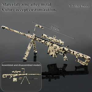<strong>AR15</strong> Metal Guns Model Miniature Model Toy Gun Black 1: 3 Scale Diecast Metal Build Kit Gun Model - Product Image 5