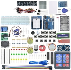 Starter Kit für Arduino Uno R3 - Uno R3 Steck brett und Halter Schrittmotor/Servo/LCD/Überbrückung kabel