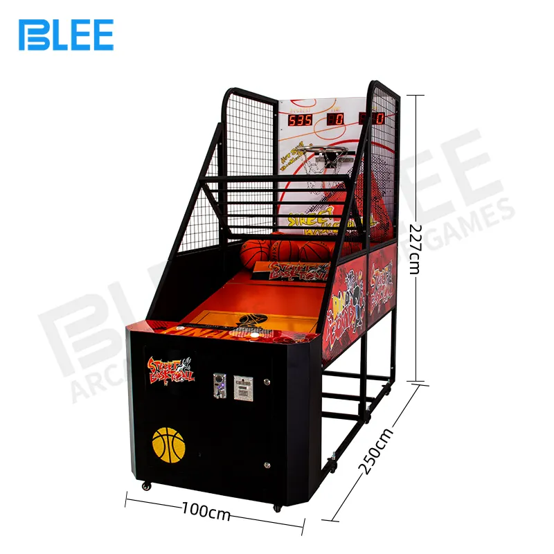 Máquina de juego electrónico de puntuación de baloncesto de tiro interior, máquina de juego de baloncesto Arcade de parque de atracciones para Centro Comercial