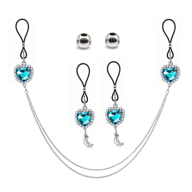 Azul con negro anillos